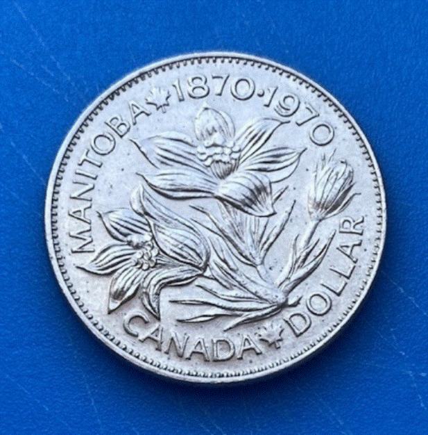  Kanada 1 Dollar 1970 Manitoba Elizabeth II   