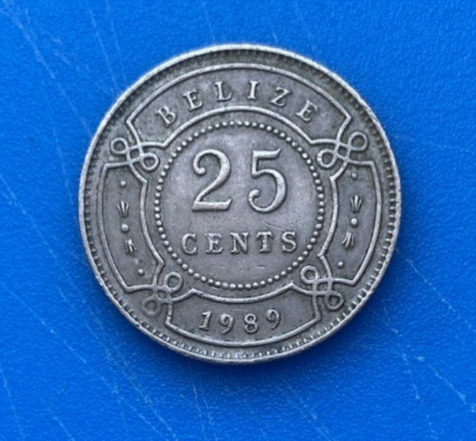  Belize 25 Cents 1989 Elizabeth II Münze   