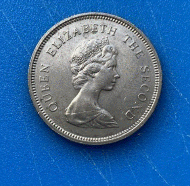  Hongkong 1 Dollar 1979 Münze Elisabeth II Gekrönter Löwe   