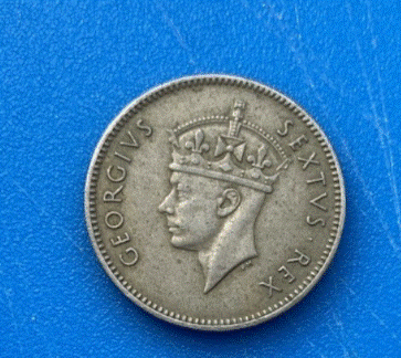  Ostafrika 50 Cents / Half Shilling 1948 Münze Georg VI.   