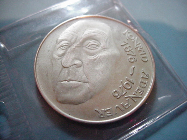 BRD Silbermedaille100 Jahre Konrad Adenauer