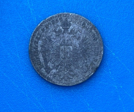  Österreich 10 Kreuzer Historische Scheidemünze Kaisertum Silbermünze   