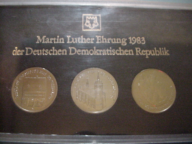 DDR Martin-Luther-Ehrung mit 5 Mark Wartburg 1983