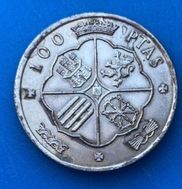  Spanien 100 Pesetas 1966 Silber - Francisco Franco - 19g Silber 800   
