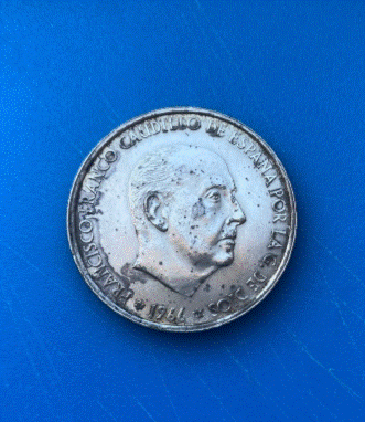  Spanien 100 Pesetas 1966 Silber - Francisco Franco - 19g Silber 800   