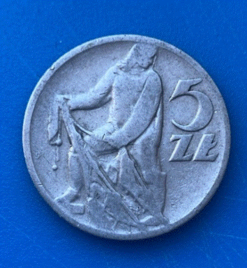  Polen 5 Zlotych 1959 Rybak (Fischer) Münze Volksrepublik   