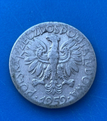  Polen 5 Zlotych 1959 Rybak (Fischer) Münze Volksrepublik   