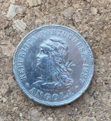  Angola 50 Centavos 1927 Münze Portugal Kolonie Cincoenta Centavos   