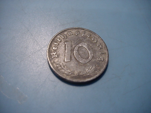 Alliirte Besatzung 10 Reichspfennig 1948 F
