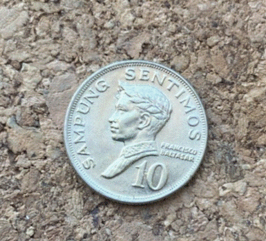  Philippinen 10 Sentimos 1968 Münze Francisco Baltazar Wappen   