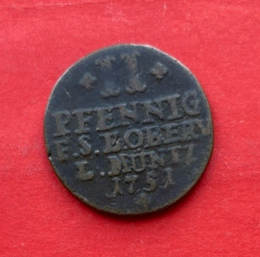  Altdeutschland Herzogtum Sachsen-Weimar-Eisenach 2 Pfennig 1751 |   