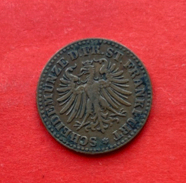  Frankfurt 1 Heller 1862 | Freie Stadt Frankfurt | Altdeutschland   