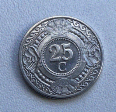  Niederländische Antillen 25 Cent 2014   