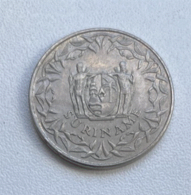  Suriname 250 Cent 1987 Münze Wappen   