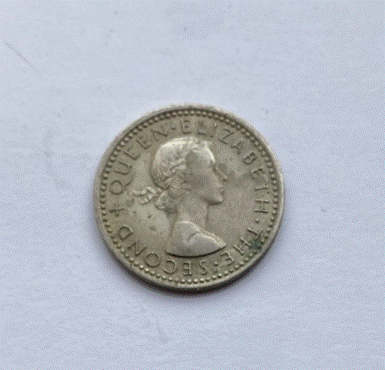  Neuseeland 3 Pence (3d) 1959 Elisabeth II   
