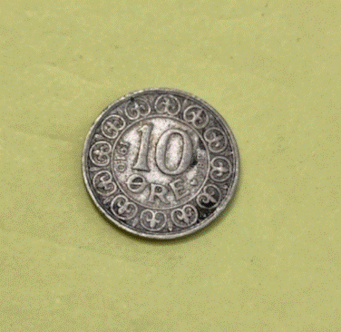  Silbermünze Dänemark 10 Öre 1910 | König Frederick VIII   