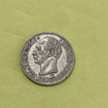  Silbermünze Dänemark 10 Öre 1910 | König Frederick VIII   