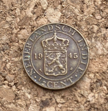  Niederländisch-Indien 1/2 Cent 1945 | Bronze | Niederländisch-Ostindien   