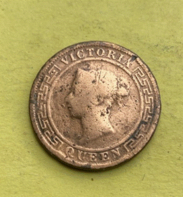 Ceylon 1 Cent 1890 Kupfermünze Aus Sri Lanka | Victoria   