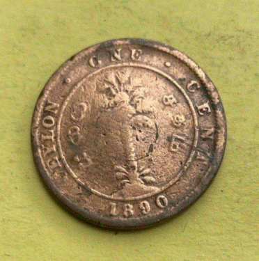 Ceylon 1 Cent 1890 Kupfermünze Aus Sri Lanka | Victoria   