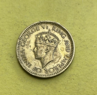  Ceylon 25 Cents 1943 | Sri Lanka | Historische Kolonialmünze   