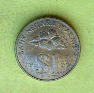  Malaysia 1 Ringgit  1990 | $   