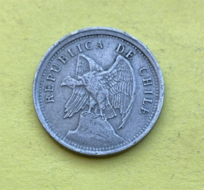  Chile 20 Centavos  1924 |  Republik   