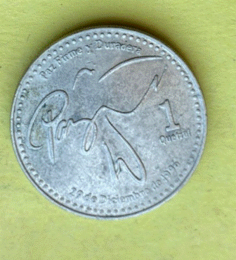  Guatemala 1 Quetzal  2001   