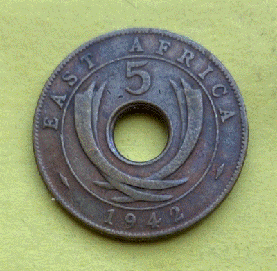  Britisch-Ostafrika 5 Cent  1942 | George VI.   