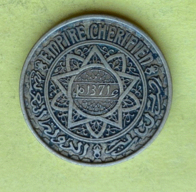 Marokko 50 Franken 1371 ( 1952 )  | Französisches Protektorat   