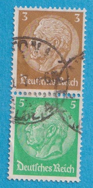  Deutsches Reich  MiH. Zusammendrucke Senkrecht S 127   