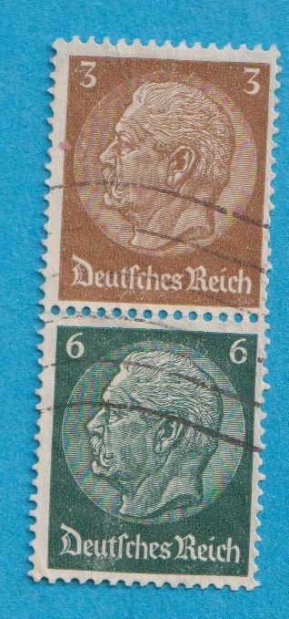  Deutsches Reich  MiH. Zusammendrucke Senkrecht S 151 gest.   