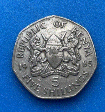  5 Shilling (Schilling) 1985 Kenia Daniel Toroitich Arap Moi   