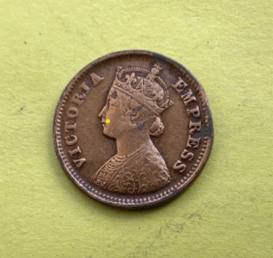  Britisch-Indien 1/2 Paise Pice 1901 | Victoria   