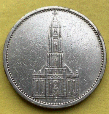  SILBER - Deutschland 5 Reichsmark  1935 Garnisonkirche Potsdam | Drittes Reich   