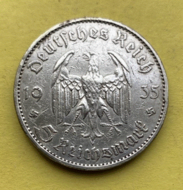  SILBER - Deutschland 5 Reichsmark  1935 Garnisonkirche Potsdam | Drittes Reich   