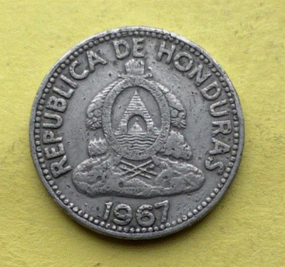  Honduras 10 Centavos  1967 | Honduras Lempira   