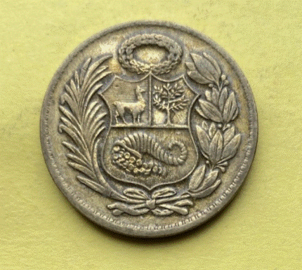  Peru 1 Sol  1965 | UN SOL DE ORO   