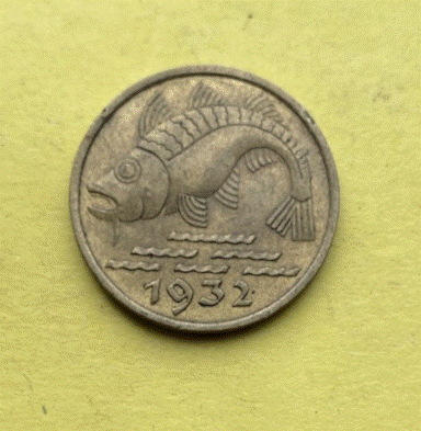  Freie Stadt Danzig  10 Pfennig  1932   