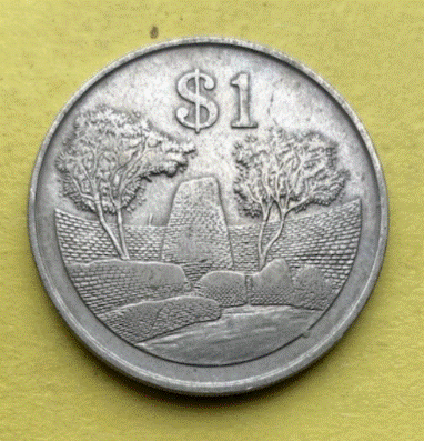  Zimbabwe 1 Dollar  1980 | Simbabwe-Dollar $   