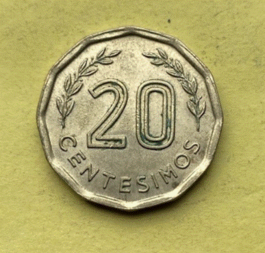  Uruguay 20 Centesimos  1981 | Herrliches Motiv   