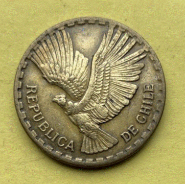  Chile 10 Centesimos  1965 |   