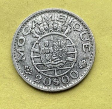  SILBER - Mosambik 20 Escudos  1966 | Portugiesische Kolonie   