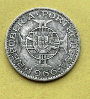  SILBER - Mosambik 20 Escudos  1966 | Portugiesische Kolonie   