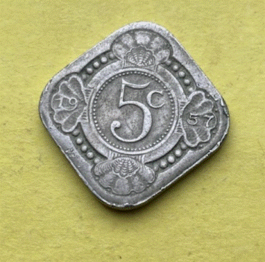  Niederländische Antillen 5 Cent 1957 | Königin Juliana   