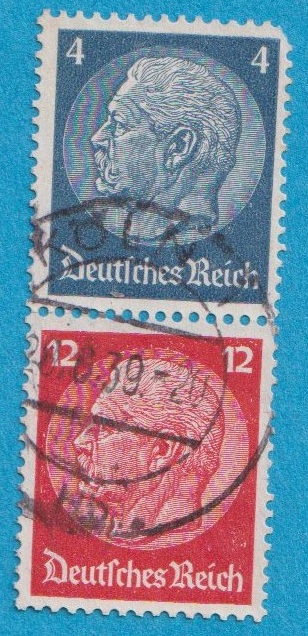  Deutsches Reich  MH. Zusammendrucke Mi.514/519 Senkrecht S 163   