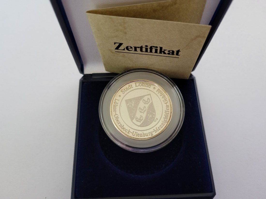  Silbermedaille Stadt Löhne 999/11g silber Deutschland Spittalgold9800 (3469)   