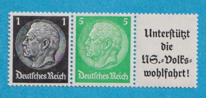 Deutsches Reich MH. Zusammendrucke Mi.512/515/A 8 b Waagerecht W 72 Postfrisch/ Falz