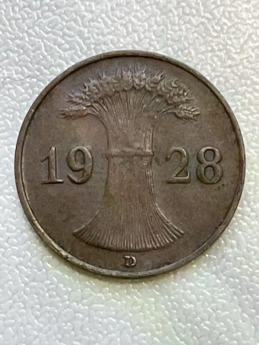  #L24 Deutsches Reich Weimarer Republik 1 Reichspfennig 1928 D   