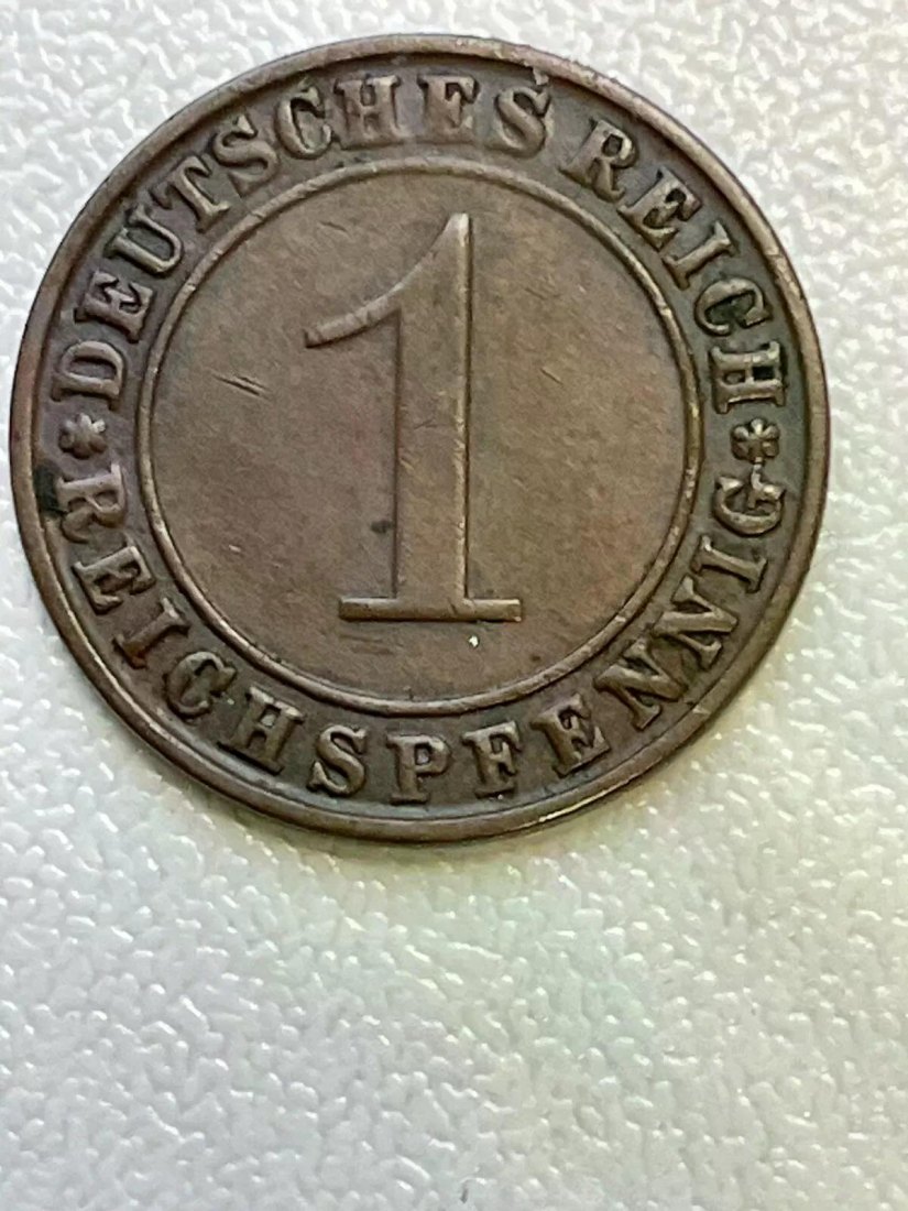  #L24 Deutsches Reich Weimarer Republik 1 Reichspfennig 1928 D   